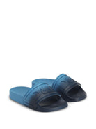 Ciabatte per bambino Dolce & Gabbana Kids blu e nero con logo goffrato DD0320 A5631 8L649 DOLCE & GABBANA KIDS 