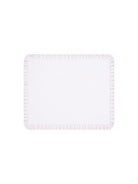 Coperta per neonata La Stupenderia bianca con bordo smerlato 2TBCO50 P01PIN LA STUPENDERIA KIDS 