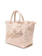 Borsa Vanity MC2 Saint Barth beige con logo glitterato VANI001 00267L MC2 ST. BARTH KIDS 