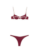 Costume Naomi per donna MC2 Saint Barth rosso con coppe con ferretto NAO0005 00173L MC2 ST. BARTH 