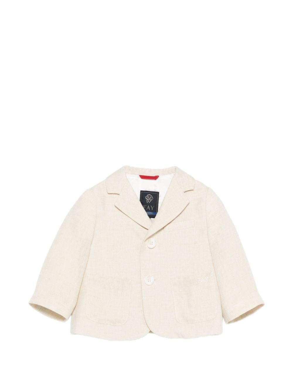 Giacca per neonato Fay Kids beige con revers classici FY2514 I0318 109 FAY KIDS 