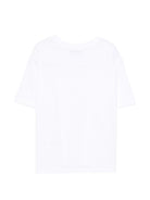 T-shirt per bambina MSGM Kids bianca con applicazioni S6MSJGTH099 001 MSGM KIDS 
