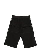 Shorts per bambino Rick Owens Kids neri con chiusura a coulisse BG01F3373FP 09 RICK OWENS KIDS 