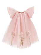Abito per neonata Monnalisa rosa con dettaglio a fiori 73G904 7747 0091 MONNALISA KIDS 