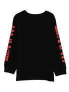 T-shirt per bambini Stella McCartney nera con stampa grafica frontale TX8C20 Z0434 961 STELLA McCARTNEY KIDS 