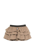Gonna per bambina Douuod Kids beige con design a balze DZ7B01 G0073 343 DOUUOD KIDS 