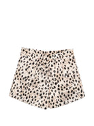 Shorts per bambina Elisabetta Franchi La Mia Bambina beige con stampa animalier EFBE0860RAE02 D464 ElISABETTA FRANCHI KIDS 