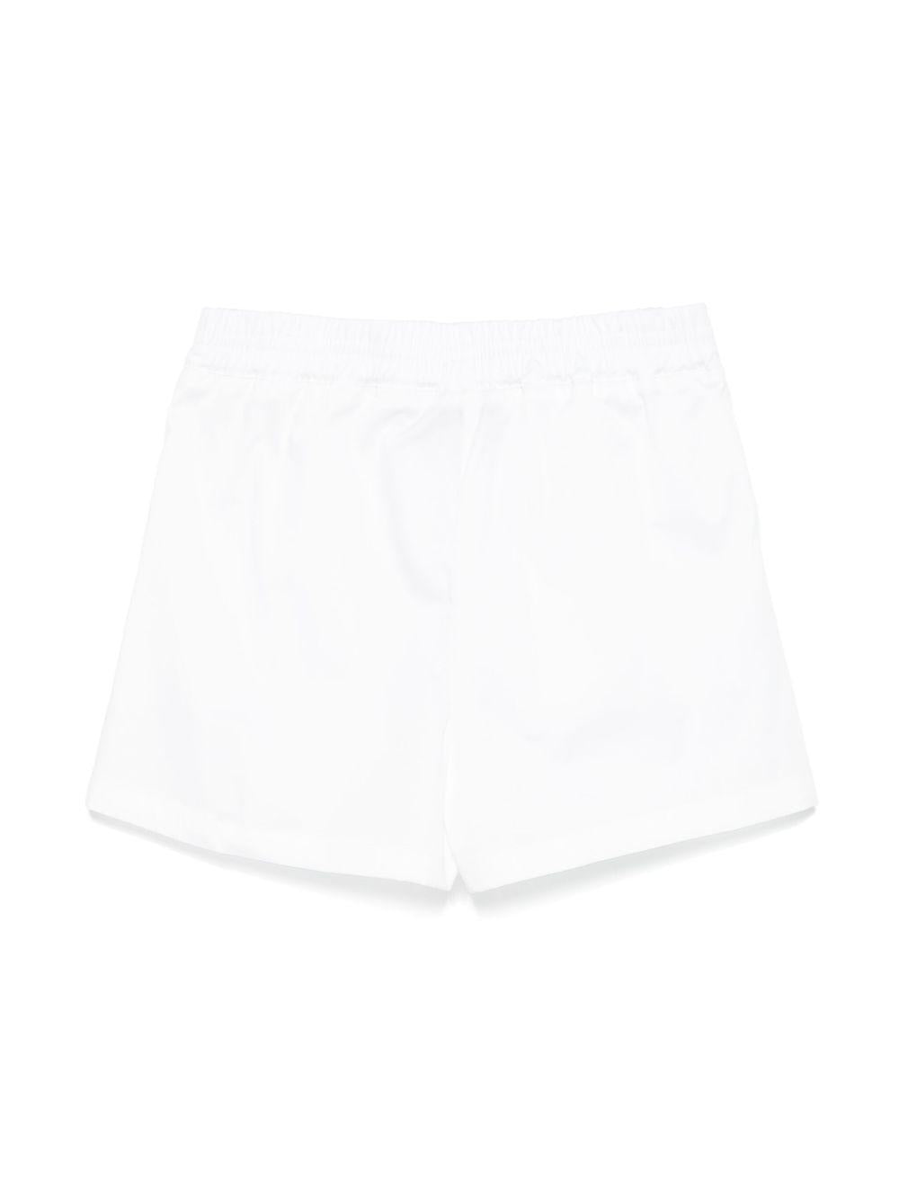 Shorts sportivi con logo per bambina MSGM Kids bianco con vita elasticizzata S5MSJGSH270 001 MSGM KIDS 