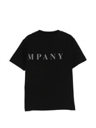 T-shirt per bambino C.P. Company Kids nera con logo sul davanti C5M00LLAA17 60100 C.P.COMPANY KIDS 