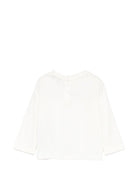 T-shirt per neonato Emporio Armani Kids bianca con logo sul davanti EB000418 AF15013 M0135 EMPORIO ARMANI KIDS 