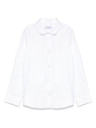 Camicia per bambino Trussardi Junior bianca con colletto ricamato TBA25080CA OFF-WHITE TRUSSARDI JUNIOR 