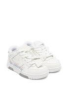 Sneakers per bambina Off-White Kids Out Of Office bianche con motivo Arrows OGIA007S26LEA002 0140 OFF WHITE KIDS 