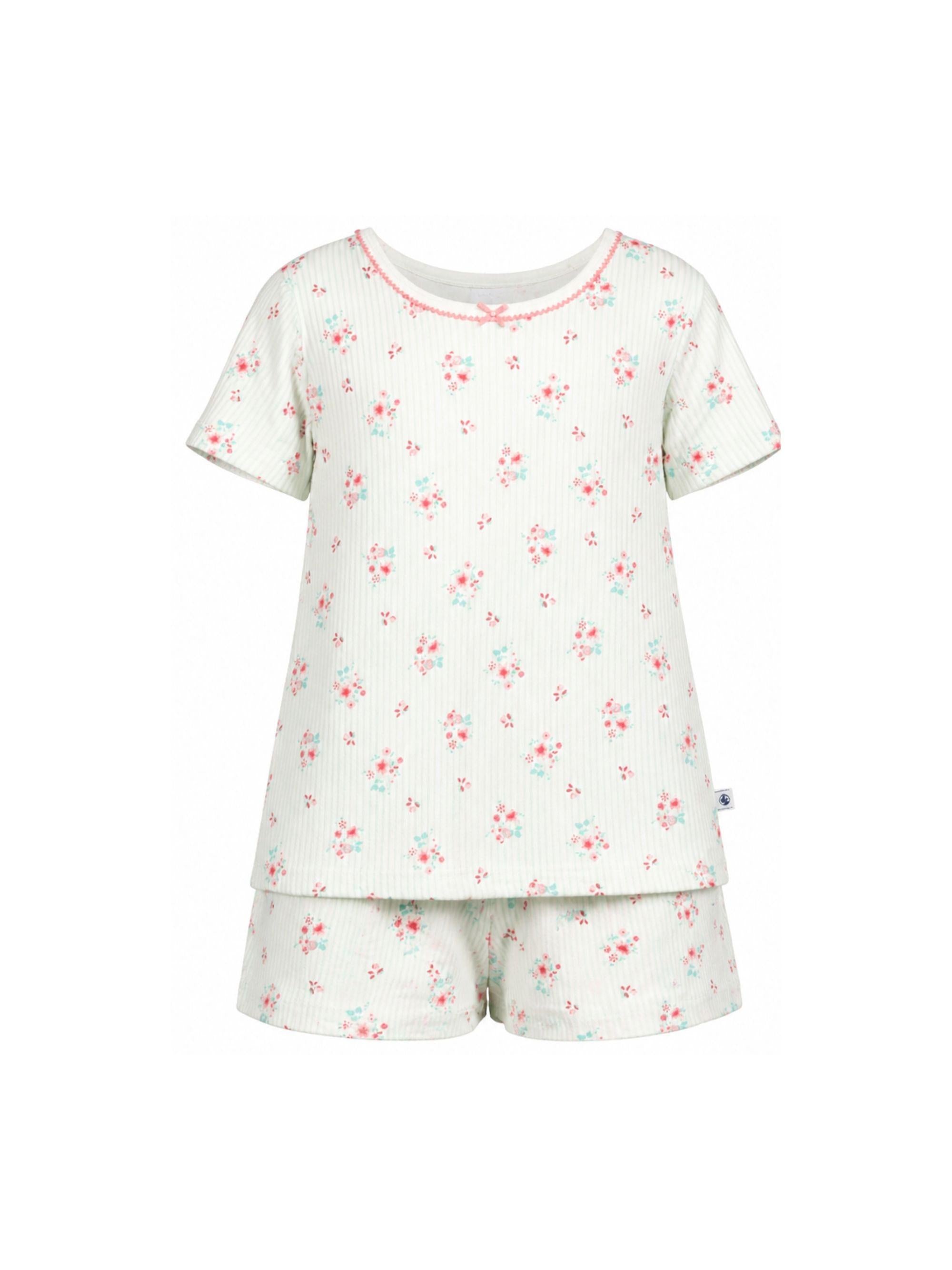 Pigiama per bambina Petit Bateau multicolore con stampa floreale all-over A0F6L 01 PETIT BATEAU KIDS 