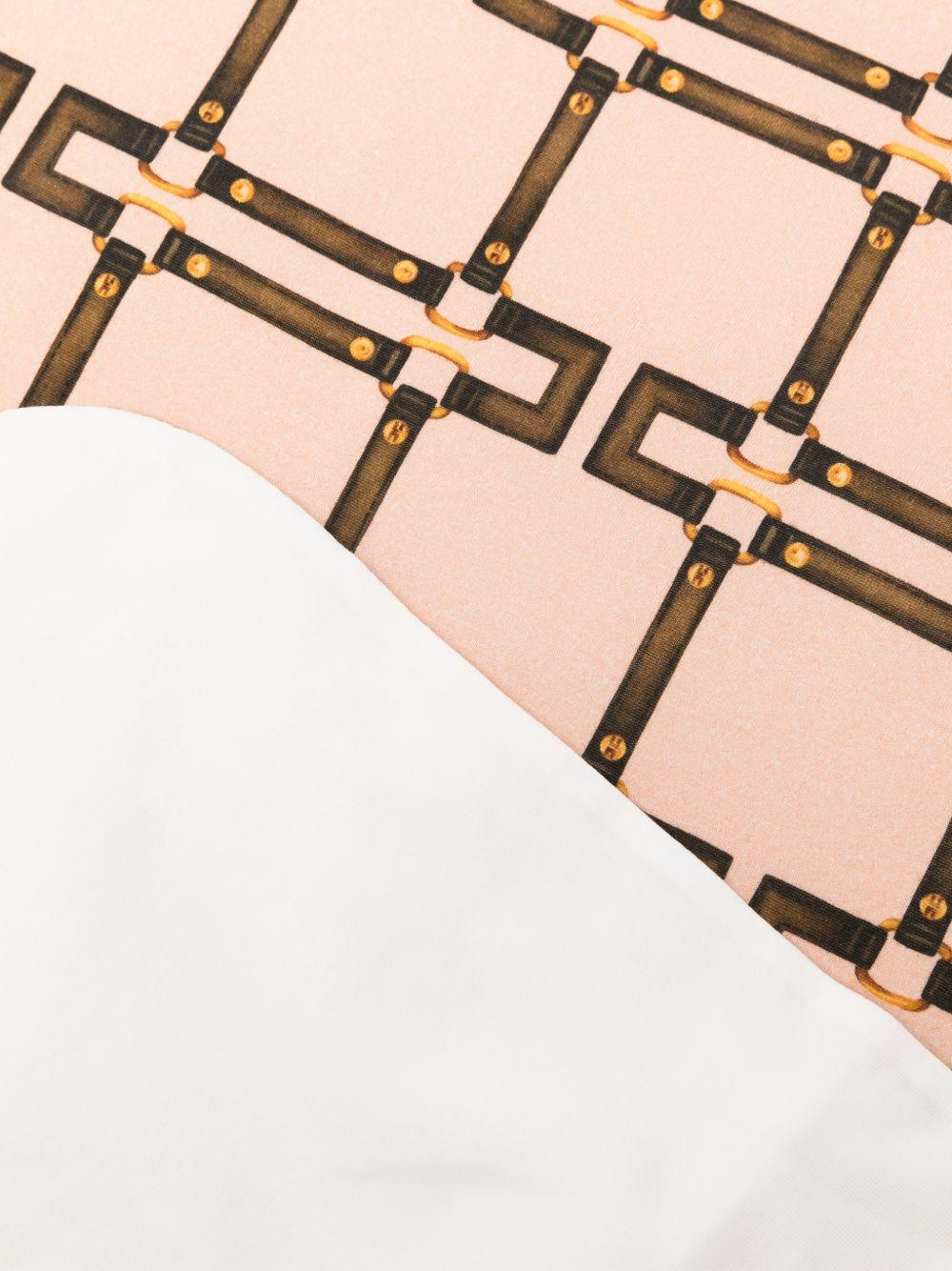Coperta per neonata Elisebetta Franchi La Mia Bambina rosa con motivo geometrico ENCO0840JFE01 D981 ElISABETTA FRANCHI KIDS 