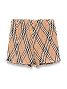 Shorts per bambina Burberry Kids Remy beige con motivo Vintage Check 8100074 B9368 BURBERRY KIDS 