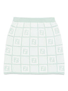 Gonna per bambina Fendi Kids verde all'uncinetto JFG208 ATS6 F1SGM FENDI KIDS 
