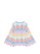 Maglione per bambina Stella McCartney Kids multicolore con motivo a onde orizzontali TY9B10 Z2922 999 STELLA McCARTNEY KIDS 