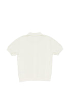 T-shirt per bambino Paolo Pecora Kids bianco con colletto PP4276 GESSO PAOLO PECORA KIDS 