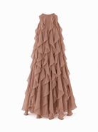 Abito per bambina Maison Ava Kids rosa con design drappeggiante MA SS26 GC25 PINK MAISON AVA KIDS 