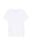 T-shirt per bambino John Richmond Junior bianca con dettaglio logo RGP26017TS WHITE JOHN RICHMOND KIDS 
