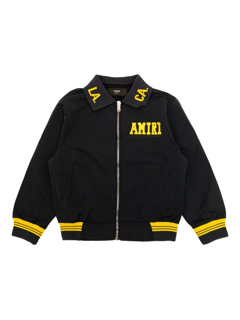 Giacca per bambino Amiri Kids blu con ricamo Tiger AKOUBN1001 508 AMIRI 