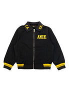 Giacca per bambino Amiri Kids blu con ricamo Tiger AKOUBN1001 508 AMIRI 