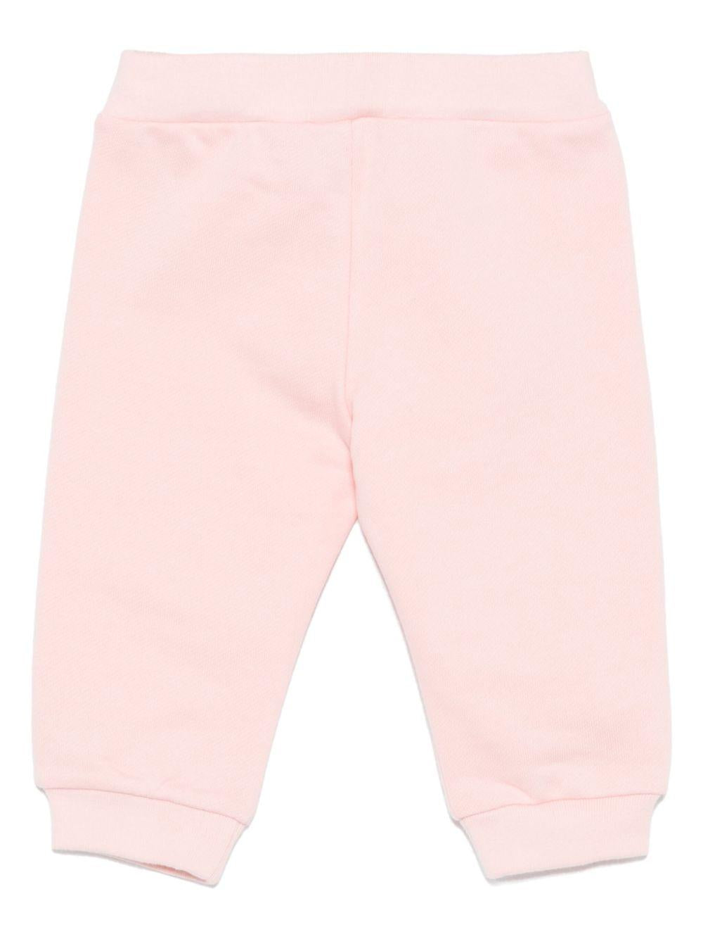 Pantaloni sportivi per neonata Fendi Kids rosa con logo BUF250 5V0 F0ZKY FENDI KIDS 