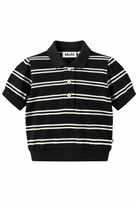 Polo Raki per bambino Molo nera con colletto stile polo 2S26A221 9495 MOLO KIDS 