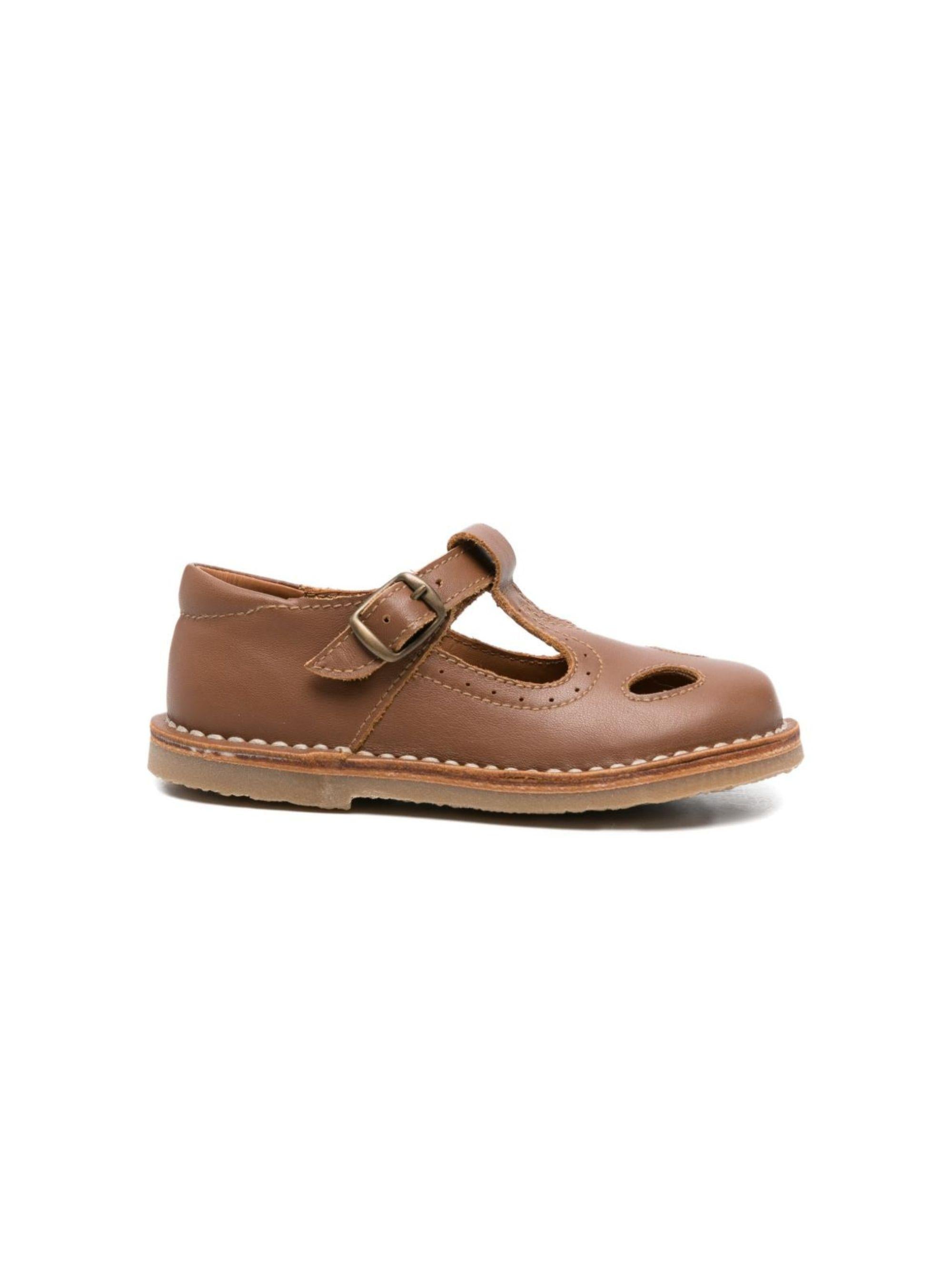 Mocassini per bambino Eli1957 marroni con cinturino a T 25028AN CARMELLO Eli Kids 