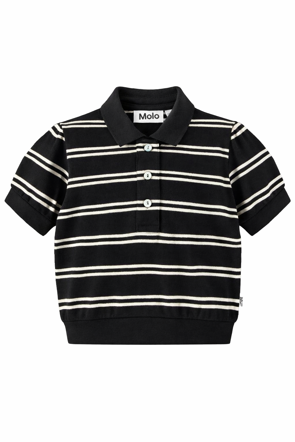 Polo Raki per bambino Molo nera con colletto stile polo 2S26A221 9495 MOLO KIDS 