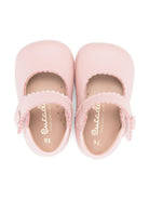 Scarpe primi passi per neonata Eli1957 rosa con soletta in pelle con logo 0347AL ROSPALE ElI 