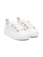 Sneakers per bambina Colorichiari bianco con soletta in pelle con logo FJ958172 4224 15 COLORICHIARI KIDS 