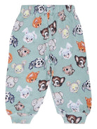 Pantaloni sportivi per neonato Molo verdi Simeon con stampa grafica all-over 6W25I209 9399 MOLO 