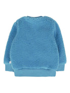 Felpa per neonato Stella McCartney Kids blu con texture teddy in pile TX4570 Z0624 606 STELLA McCARTNEY KIDS 