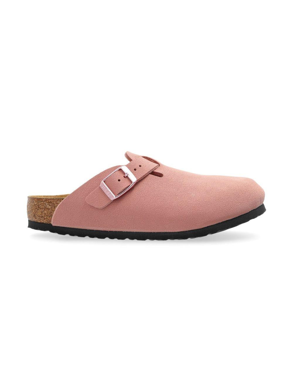 Slippers per bambini Birkenstock Kids Boston rosa con chiusura con fibbia 1029748 PINK BIRKENSTOCK 