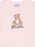 Abito per bambina Moschino Kids rosa con motivo Teddy Bear HDV0IHLAA10 50209 MOSCHINO KIDS 