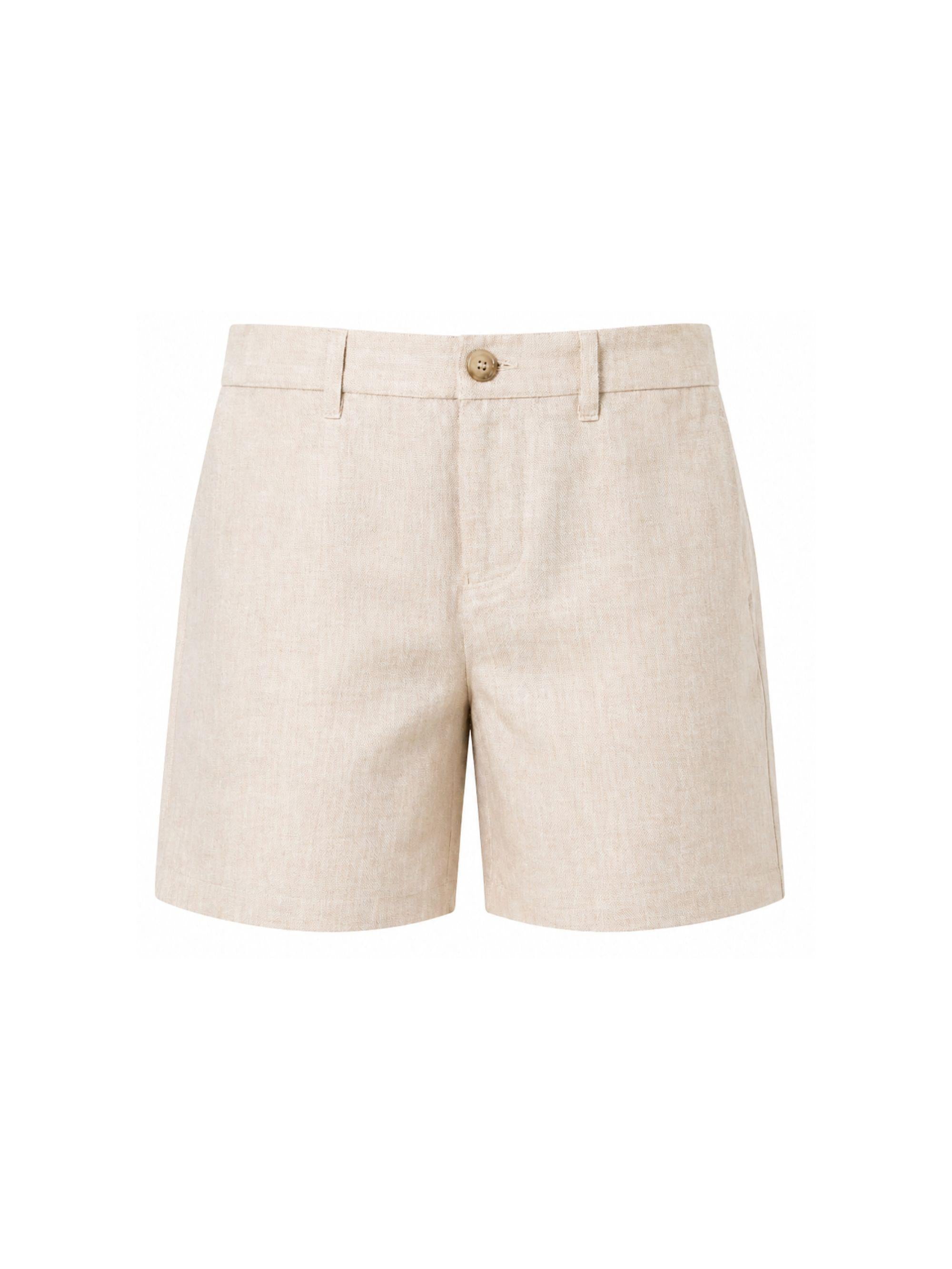 Cargo corti per bambino Emporio Armani Kids beige in pied-de-poule EB001066 AF20963 F1039 EMPORIO ARMANI KIDS 