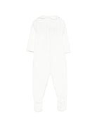 Tutina per neonati Paz Rodriguez bianca lavorata a maglia 005-123237 6062 PaZ RODRIGUEZ KIDS 