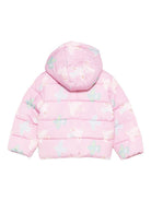 Piumino per neonata Stella McCartney Kids rosa con stampa uccelli TX2067 Z3221 568MC STELLA McCARTNEY KIDS 