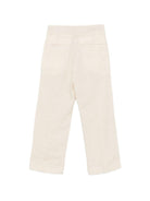 Pantaloni per bambino Fay Kids beige con logo ricamato sul retro FY6P50 I0318 109 FAY KIDS 