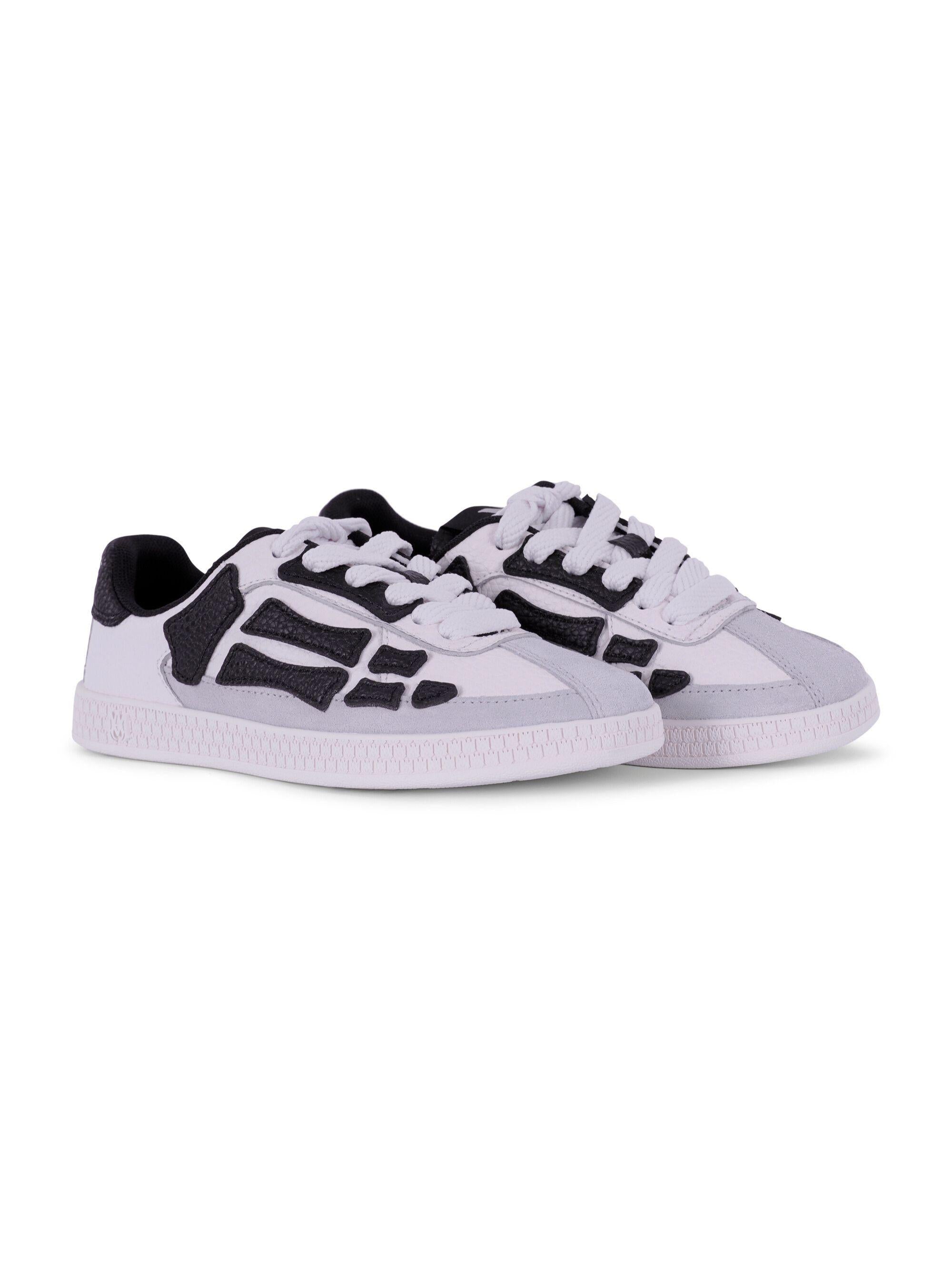 Sneakers Pacific Bones per bambino Amiri Kids bianche e nere con suola in rilievo ACSNSN1006 001 AMIRI KIDS 