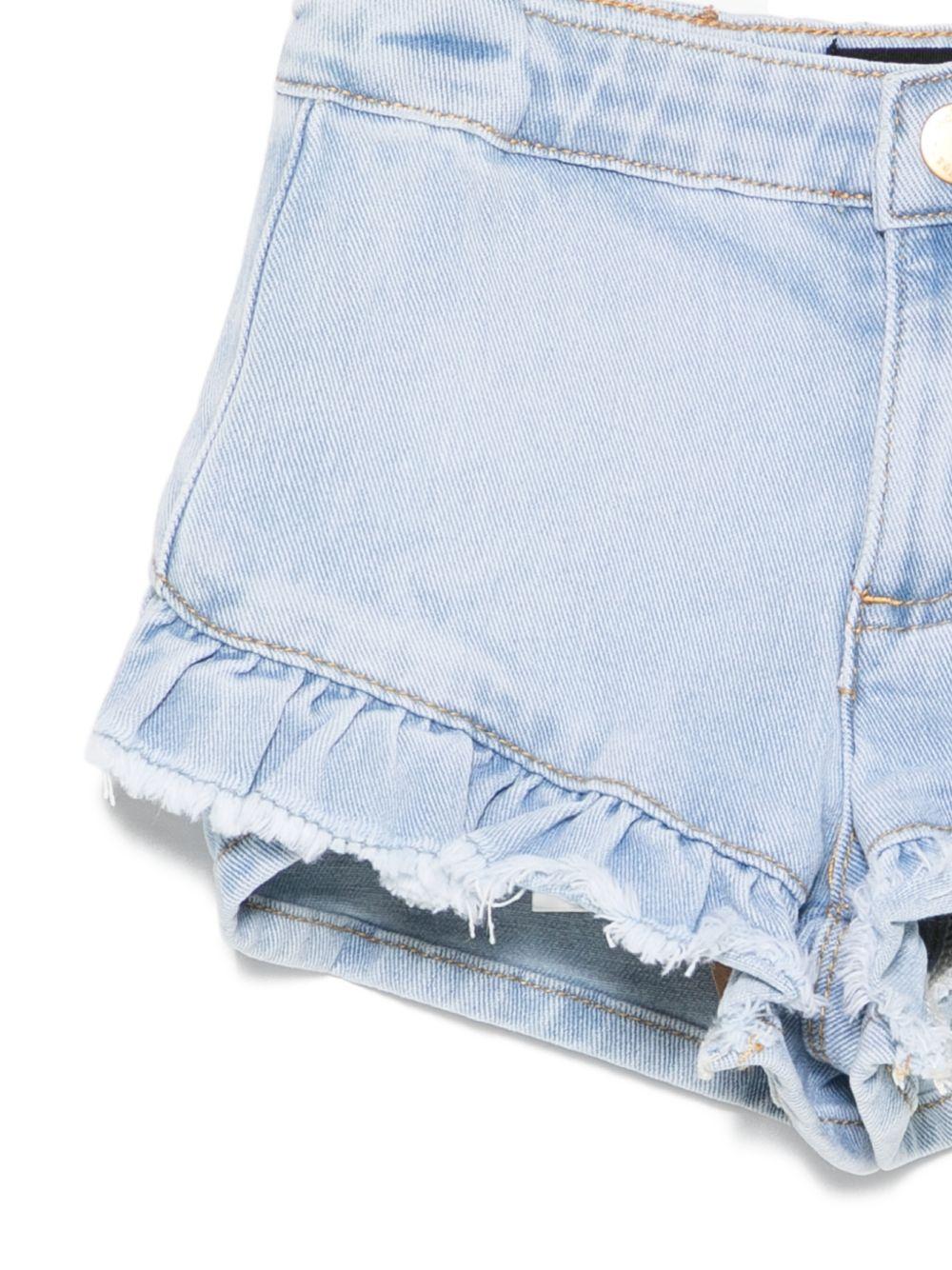 Shorts Agnetha per bambina Molo denim con ruches 2S26H112 9484 MOLO KIDS 