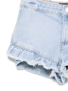 Shorts Agnetha per bambina Molo denim con ruches 2S26H112 9484 MOLO KIDS 