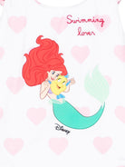 Costume da bagno per bambina MC2 Saint Barth Kids x Disney bianco con stampa grafica CARO001 02309L MC2 ST. BARTH KIDS 