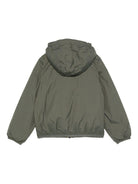 Impermeabile per bambina K Way Kids P. Le Vrai Claude 4.0 verde militare con cappuccio K7141FW WMR K-WAY KIDS 