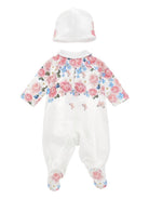 Set per neonata Monnalisa bianco con stampa a fiori 35G505 7000 9984 MONNALISA KIDS 