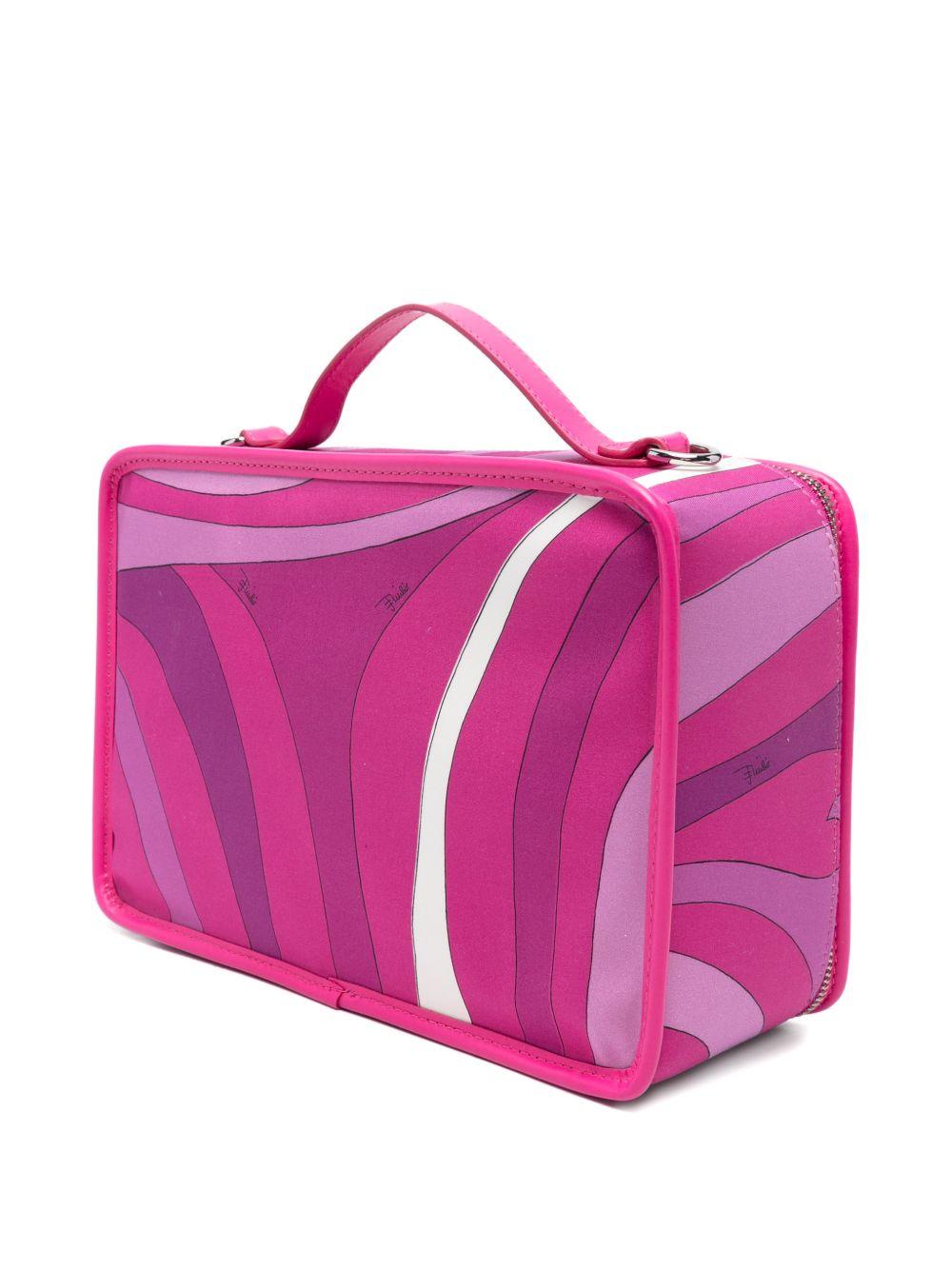 Borsa tote per bambina Emilio Pucci Junior rosa con design a fantasia PY0B38 G0206 570BC EMILIO PUCCI KIDS 