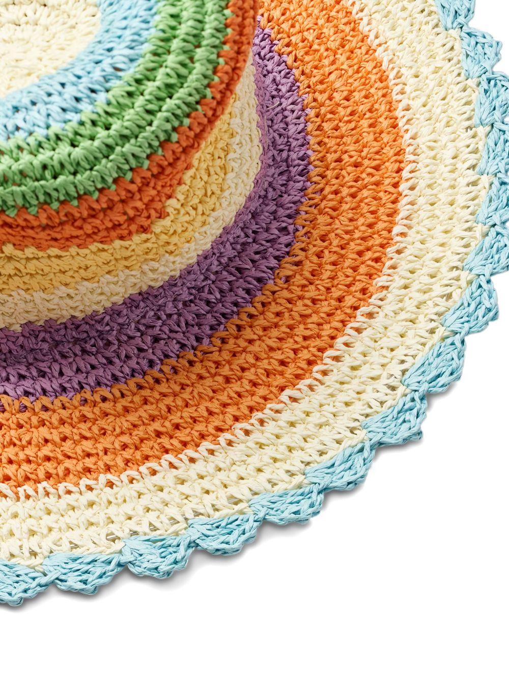 Cappello per bambina Molo multicolore con orlo a smerlo 7S26Y310 9525 MOLO KIDS 