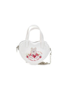 Borsa per bambina Monnalisa bianco con forma a cuore 39G006 7745 0084 MONNALISA KIDS 