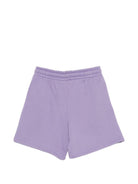 Shorts per bambino Mini Rodini viola con ricamo pallone da calcio 26230130 PURPLE MINI RODINI KIDS 